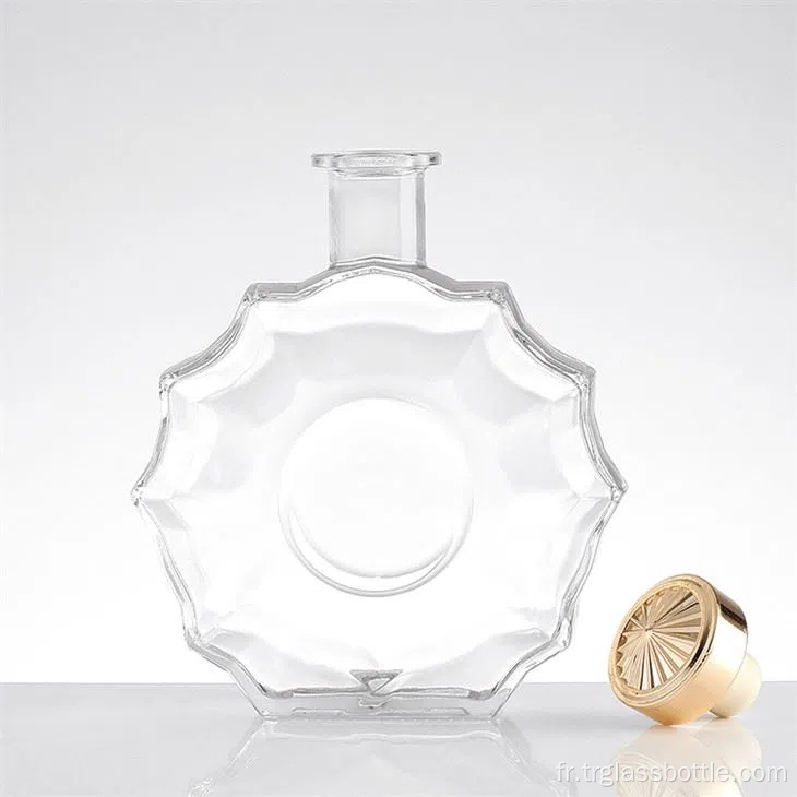 Bouteille de whisky en cristal épaississant transparent