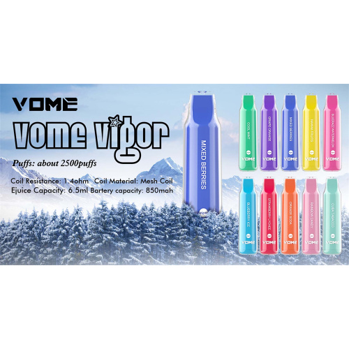 Vome Vigor Tek Kullanımlık Vape 2500 Puffs Vape Kalem