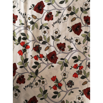 Flower Design Rayon Lightweight Challis 30S Printing Fabric