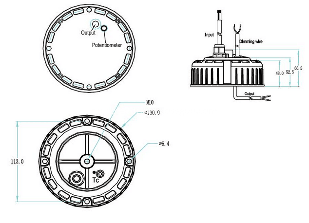 LTP-100Y036 Mechanical Drawing