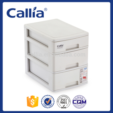 Plastic Mini 3 layers filing cabinet table storage cabinet stationery drawer