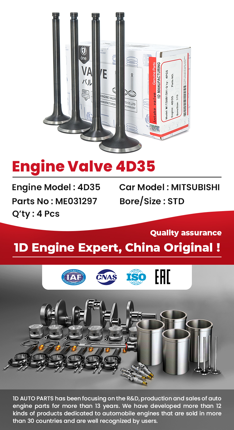 MITSUBISHI 4D35 Engine Valves 