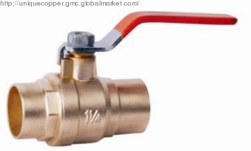 XY-QF-009 Brass Plated Nickel Ball Valve