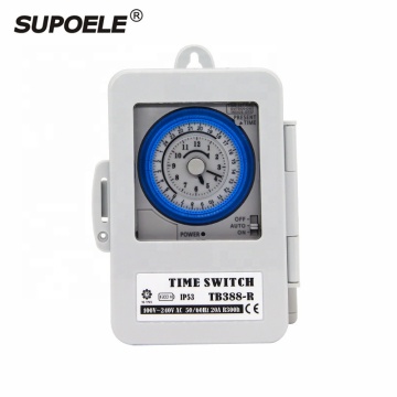 Waterproof IP53 24Hr Daily Programmable AC Timer TB-388