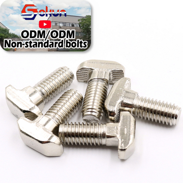 Stainless Steel Bolts for Solar Applications: Sizes M5, M6, M8 - T Bolts and T Screws