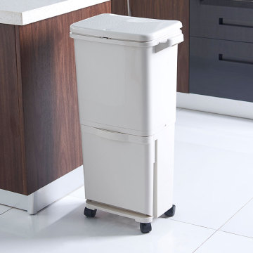 Thùng nhựa phân loại Thùng rác đôi trong nhà bếp