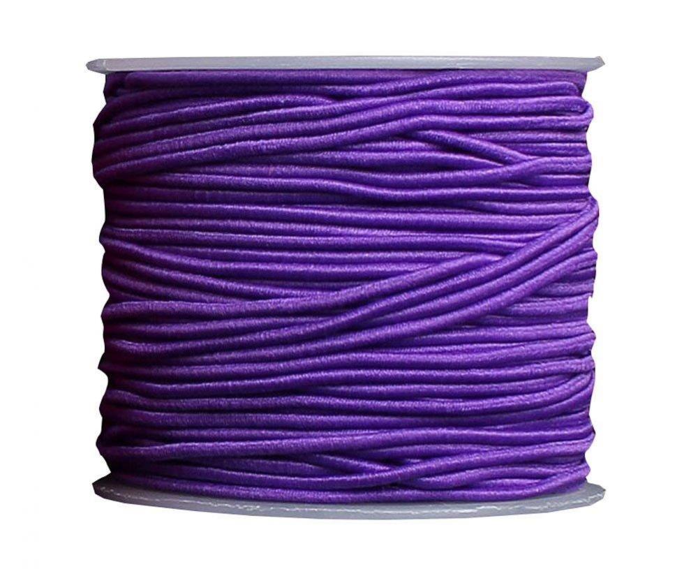 Dark Purple 2mm Round Elastic Shock Cord