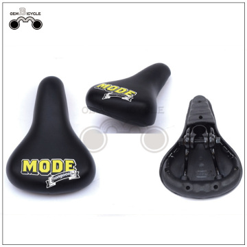 Custom black yellow bike saddle for kids