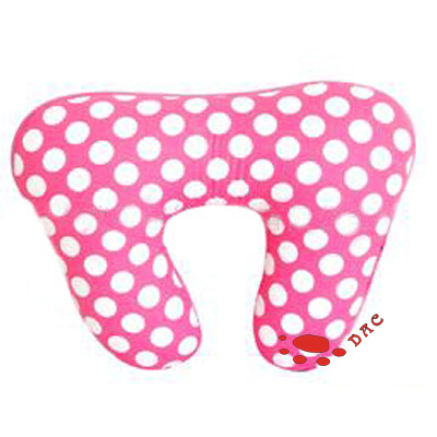 pink round point neck pillow