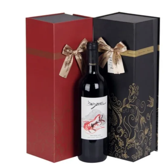 Luxury Magnetic Seal Wine Packaging Box