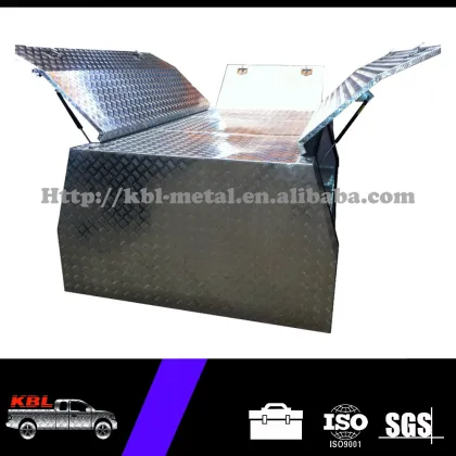 Aluminum Canopy Storage Tool Box with 3 Gull Wings