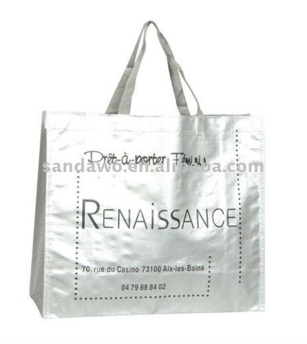 eco friendly promotional Silver shopping bags
