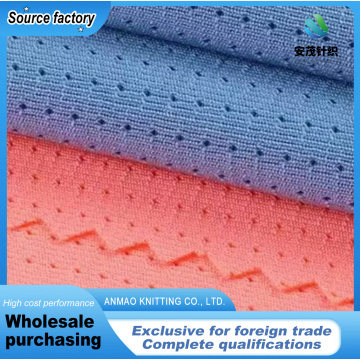 Tecido versátil de malha olho de pássaro para roupas