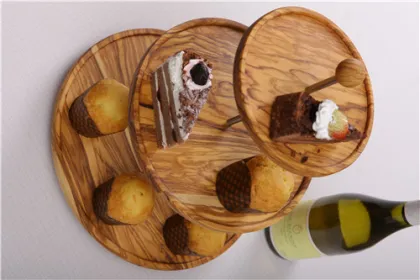 3 Tier Cupcake Dessert Wood Stand  Kitchenware