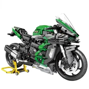 New 1:5 Scale H2 SXSE City Motorcycle Building Blocks Toy Set: A 2088PCS DIY Technical Sports Car Model for Children