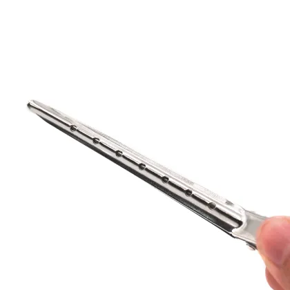 Duck Beak Side Clip Crocodile Stainless Steel Hair Grip