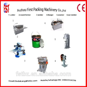 Semi Automatic Roll Forming Round Square Metal Tin Edible Oil Can Making Machine