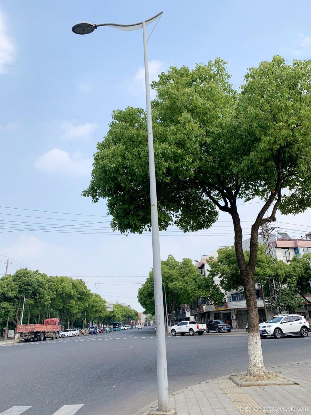 7m de pólo de iluminação de rua de revestimento em pó