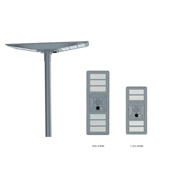 Réverbère solaire à LED - DEUX CÔTÉS BRILLANTS
