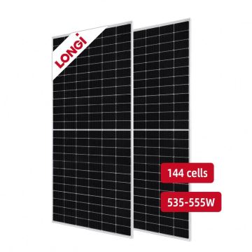 Longi Mono Solar Panels Hot Sale in European Market: 535W to 555W PV Home Systems