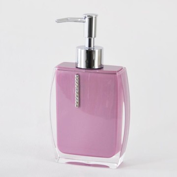 Women Favorite Purple With Diamond Liquid Soap Plastic Container
