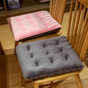 Wholesale Wholesale Manufacture Nondisposable Multicolor Yellow High Elastic Chair Pads Seat Cushion with Ties