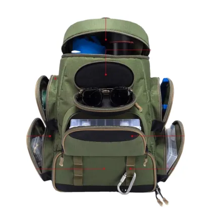 Tactical Durable Fishing Tackle Backpack - Free Sample Fishing Gear Bag