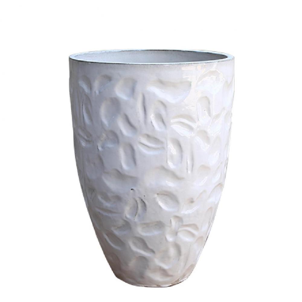 White Ceramic Flower Pots