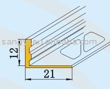 Aluminium Flooring Profiles square tile edge