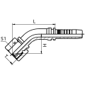 45 Degree Metric FeMale 24 Degree Cone Fittings