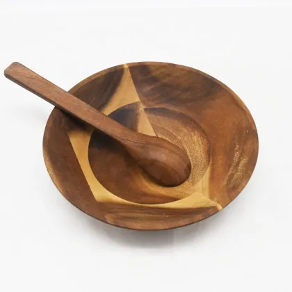 Acacia Wood Salad Bowls