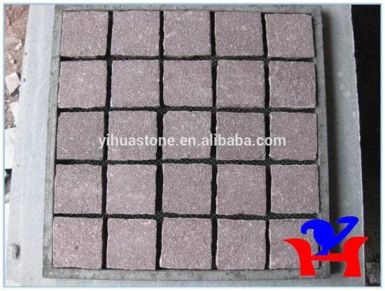 porphyry ocean red flamed paver