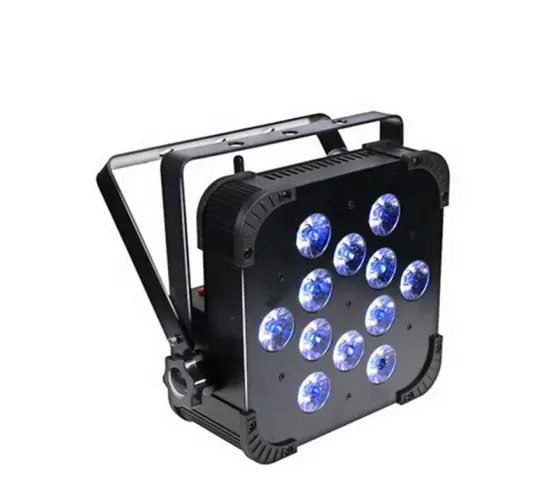 Profession Stage Lighting DJ Slim PAR Uplights Wireless DMX Battery 5in1 RGBWA 12*15W LED Flat PAR Light