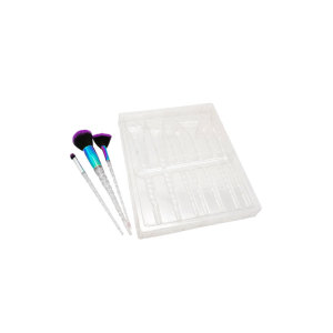 Cosmetic makeup brush PET plastic blister tray