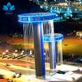 بیرونی تخلیقی پانی کے پردے کا آبشار