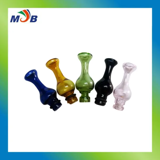 high-end new design 510 drip tips glass drip tips wide bore drip tips hot selling
