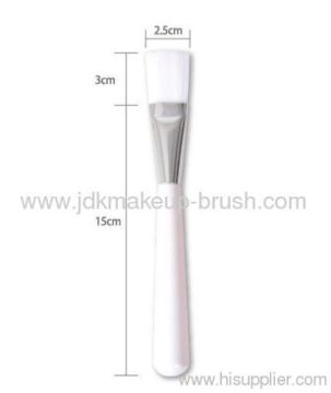 Professional Mask Brush With White Synthetic Hair 