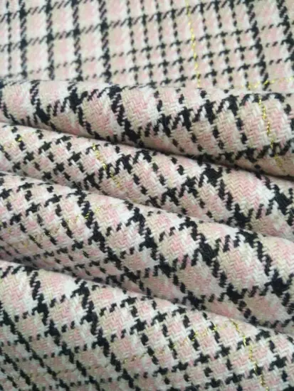 LUREX CHECK BEAUTIFUL DOBBY FABRIC