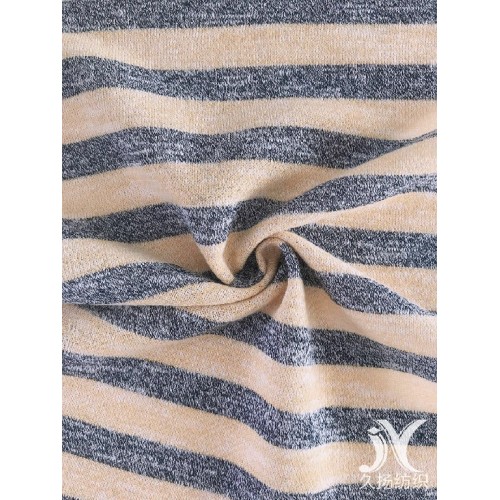 Stripe French Terry Knit Fabric