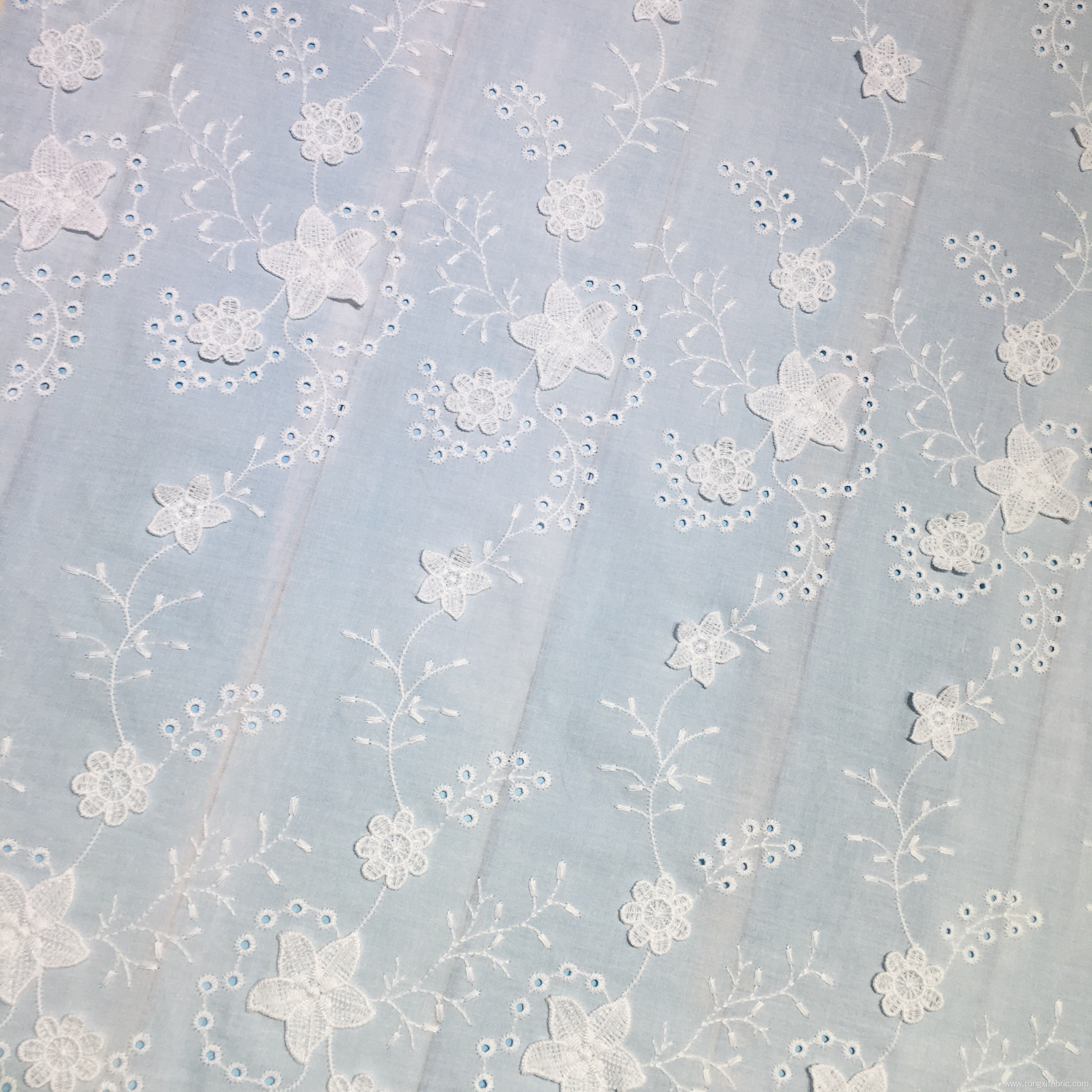 beige cotton embroidery white 3d lace trim fabric