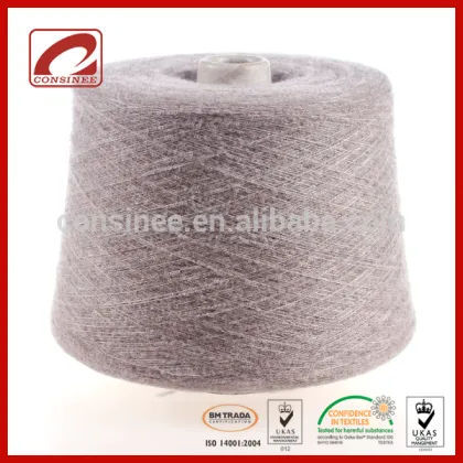 Colored fancy boucle yarn of blended woll knitting merino