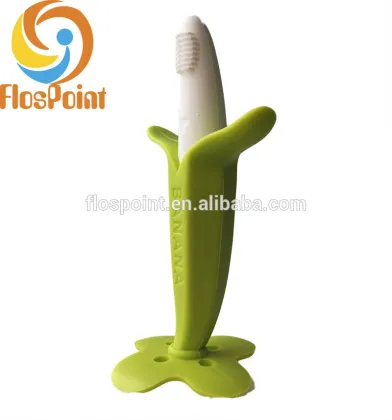 Best Selling Silicone Teether Baby Banana Teether Infant Training Toothbrush