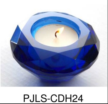 crystal diamond candle holder