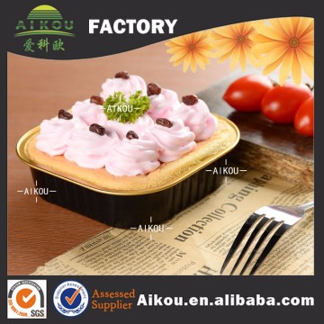Small square disposable cake baking pan China factory