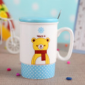 Modèle animal joli Mug avec cuillère