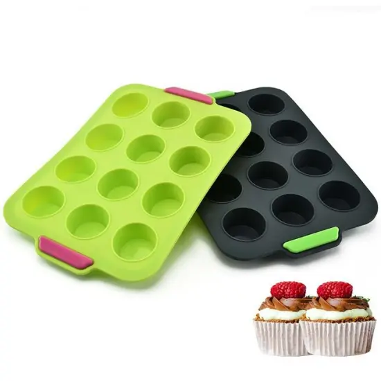 12 Cups Muffin Pan Tray with handle