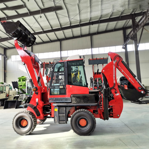 Traktor Mini Small Backhoe Loader 4x4 Dengan Harga