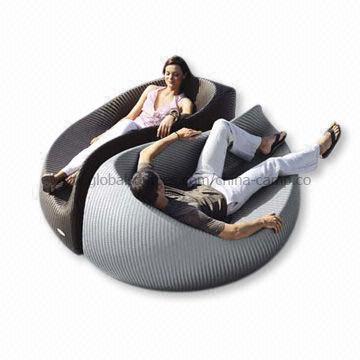 Rotan Sofa/kursi/tidur dengan tinggi kursi 34cm, ukuran 180 x 95 x 80 cm