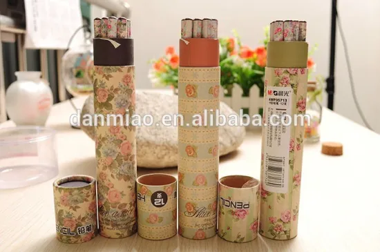 Natural Custom Package OEM Print Labeling Paper Tube for Pencil
