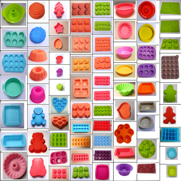 3D Bread Pastry Mold Pizza Pan Silicone Ice Cube Tray DIY Handmade Soap Chocolate Fondant Silicone Cake Baking Mold Pan